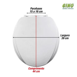 Assento elevado com tampa slim Mebuki 7,5cm