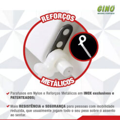 Assento Elevado Sanitário Almofadado com Tampa 7,5 cm Mebuki