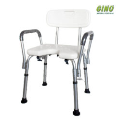 Banqueta para banho com abertura e alças