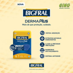 Fralda Bigfral Derma Plus Noturna Tamanho G
