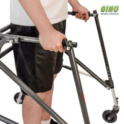 Andador Posterior de Alumínio com 4 Rodas