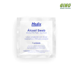 Lenços umedecidos com álcool isopropílico a 70%