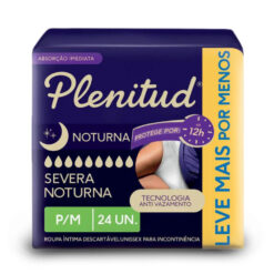 Roupa Íntima Descartável Noturna Plenitud P/M 24 unidades